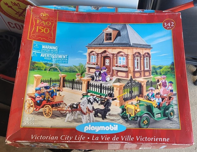 PLAYMOBIL FAO NEGRO 150 Aniversario Victorian City Life Set