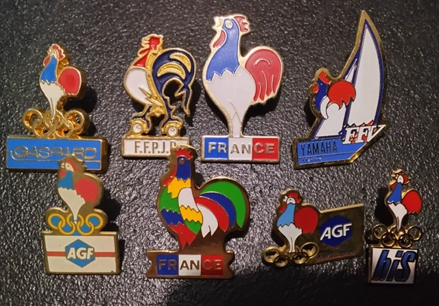 Pin's Fédération Française De Tennis De Table - Coq Sportif - Raquette - Métal