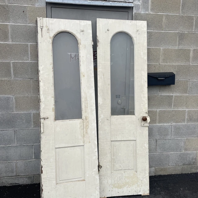 Bova 99 pair antique double door 48.5 x 82 x 1.5 9