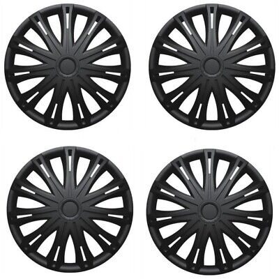 Iveco Daily 15" Black Wheel Trims Hub Caps Plastic Covers Set of 4 Fits R15
