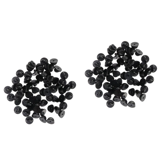 Blocco pin smaltato posteriore blocco pin backs nero