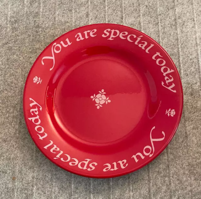 The Original Red Plate Co. 1979 YOU ARE SPECIAL TODAY Waechtersbach Germany