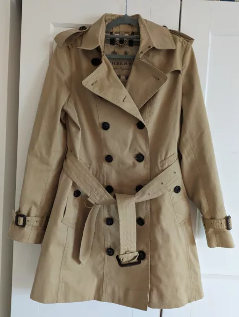 Burberry Honey 'Beige The Sandringham'  Medium Trench Coat UK 10 US 8 rrp£1790