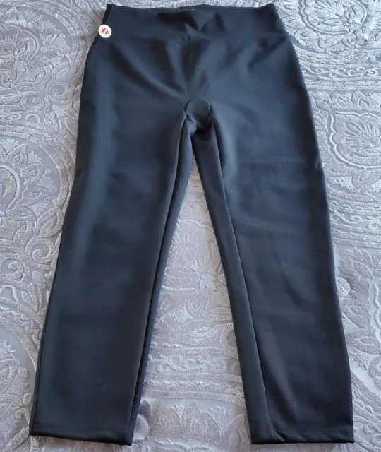 Spanx Assets Red Hot Label Black High Waist Shaping Leggings Women's Size Large