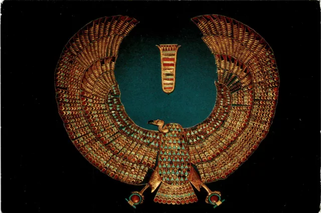 Broad Collar, Tutankhamun, Egyptian Dynasty XVIII, Treasures of Postcard