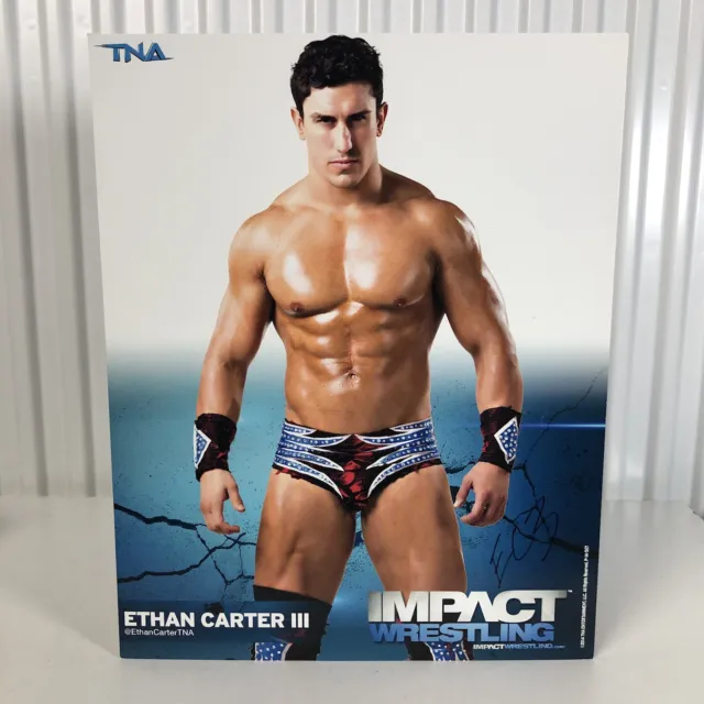 EC3 Hand Signed Official Impact Wrestling Promo Photo 8” x 10” /  WWE Ethan