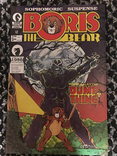BORIS THE BEAR # 5 Swamp Thing 1  Parody 1986 high grade Dark Horse Rare