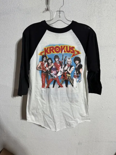 Vintage 1984 Krokus The Blitz Rock The Nation T Shirt XL Dokken Dio Judas Priest