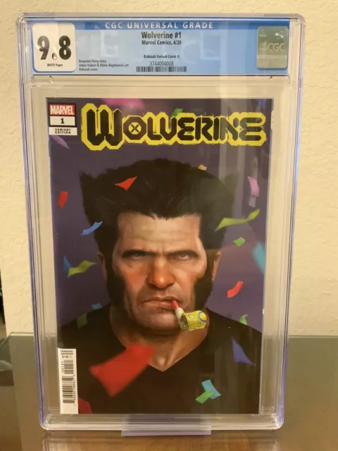 Wolverine #1 Marvel Comics CGC Graded 9.8 White Pages Rahzzah Variant Cover A