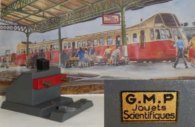 G.M.P Jouet Scientifique rare buttoir heurtoir de train Echelle 0  1950’s