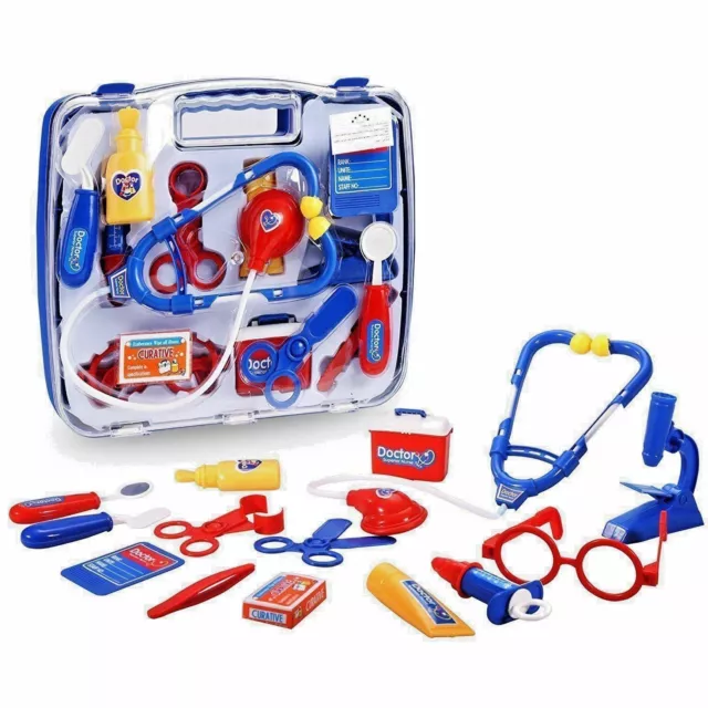Kids Doctor's Medical Play Set & Carry Case Medical Kit Boys Girls Role Play Toy
