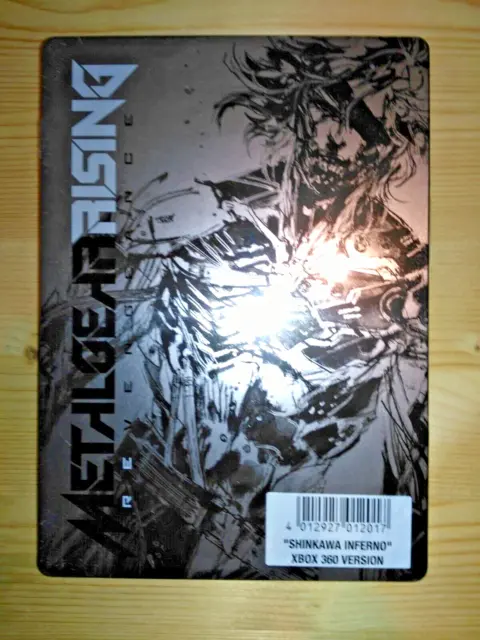 New Rare Metal Gear Solid Rising Shinkawa Inferno Xbox 360 Collectors Steelbook