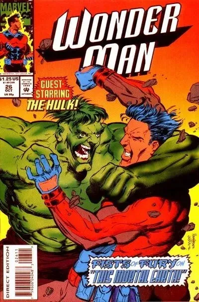 Wonder Man #26 9.2 (W) NM- Incredible Hulk App. Marvel Comics 1993 STOCK IMAGE