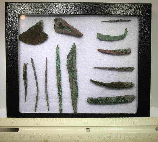 Ancient Copper Artifact Collection: Copper Culture, Keweenaw, Michigan - Nr!