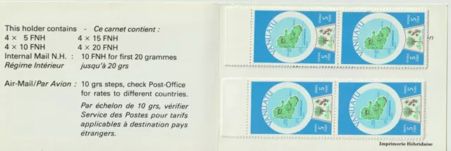 Vanuatu 1980 Stamp Booklet (French) - 200 FNH - Excellent Condition 2