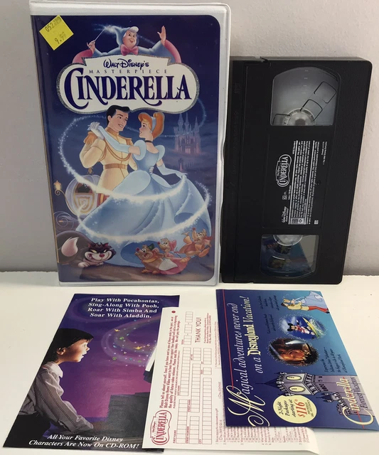 DISNEY CINDERELLA VHS Video Tape Masterpiece BUY 2 GET 1 FREE! Case