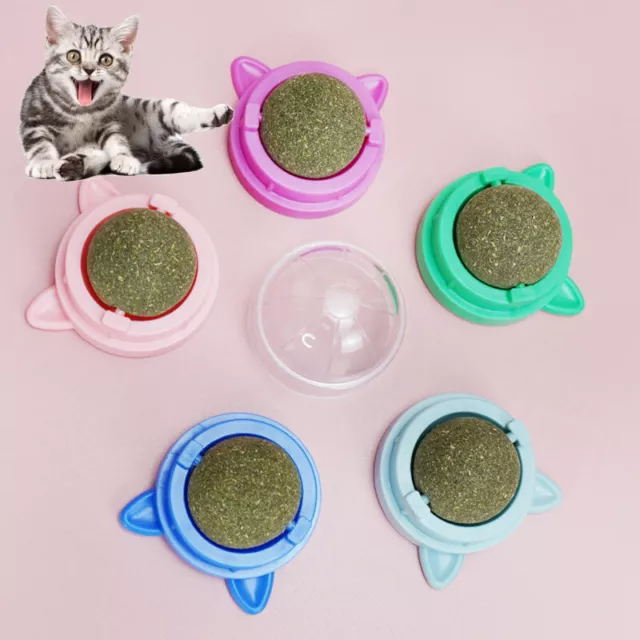 Cat Snacks Catnip Sugar Candy Licking Solid Nutrition Energy Ball Toys Heal Ⓢ 3