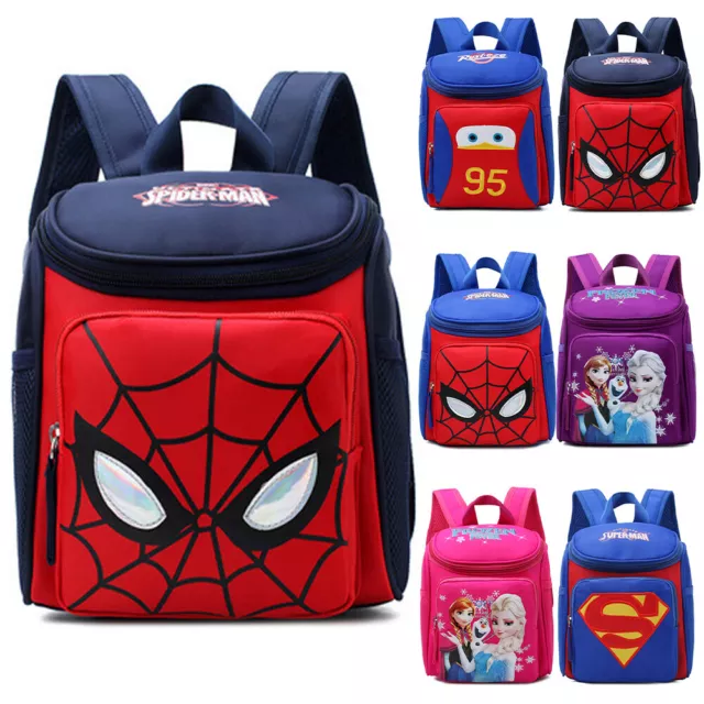 Superhero Nursery Backpack Kids Boys Girls School Bookbag Shoulder Bags Satchel!