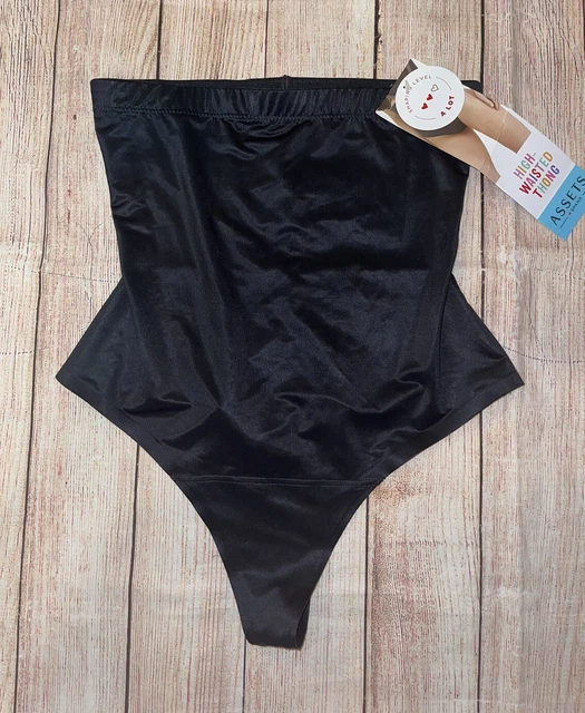 Womens Medium High Waist Thong Shapewear NWT Assets By Spanx
