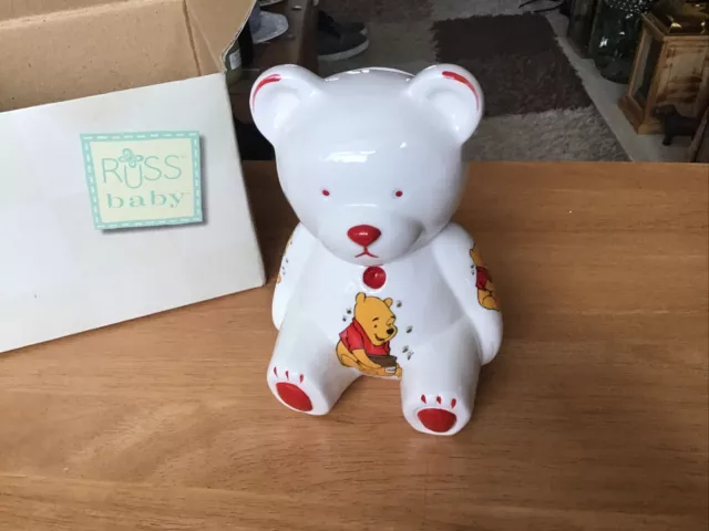 China winnie the pooh hand painted teddy monybox new