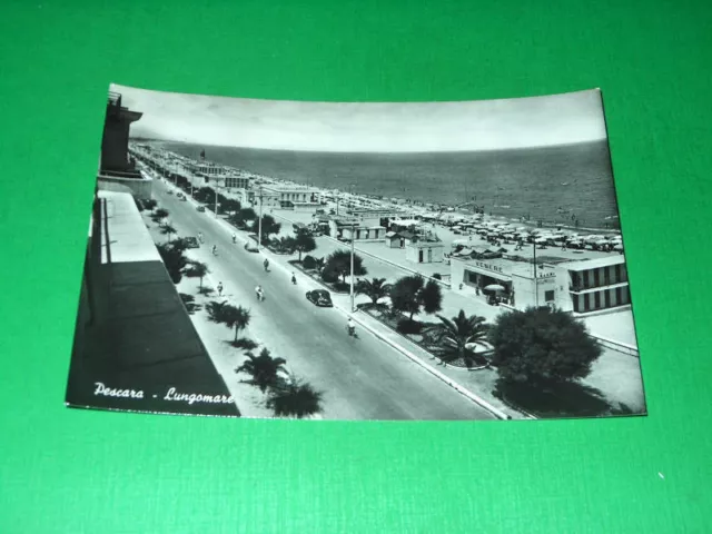 Cartolina Pescara - Lungomare 1956.