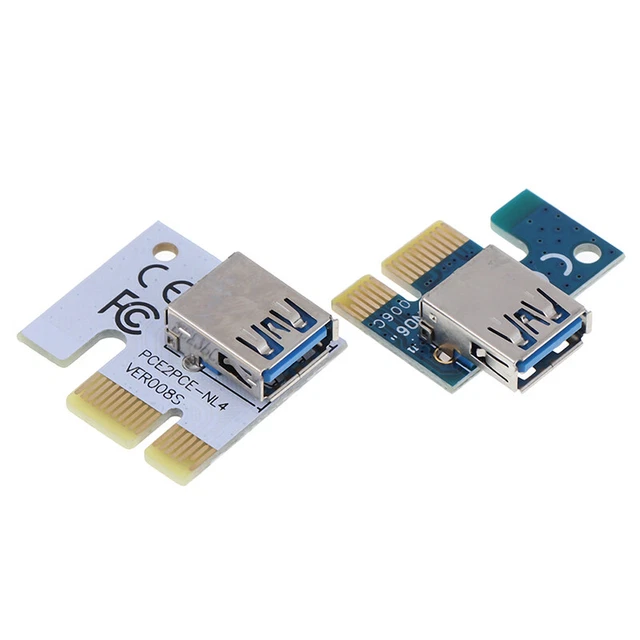 USB 3.0 PCI-E 1X to 16X Extension Cable Mining PCI-E Extended Line Car_tu