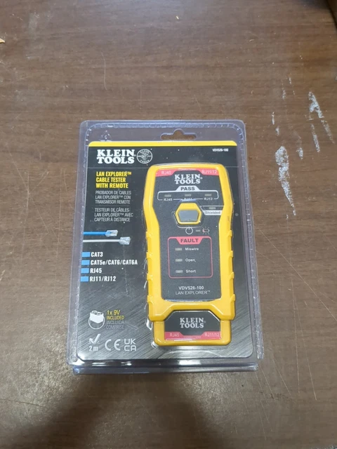 Klein Tools VDV526-100 LAN Explorer Data Cable Tester With Remote NEW.