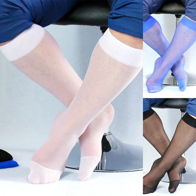 High Quality Daily Men Socks Stockings Ultra Thin Leightweight Solid Color