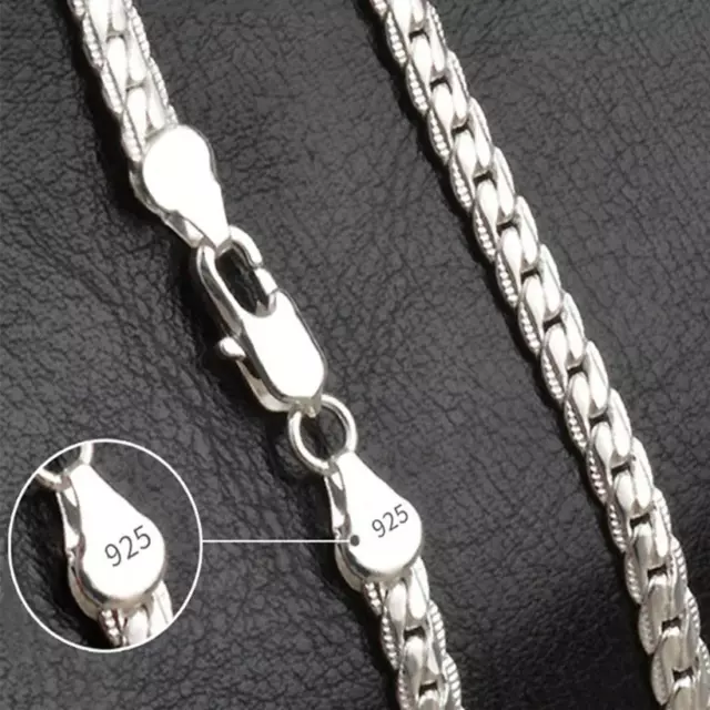 New Sterling Silver Thick Solid 925 Italy Mens Figaro Chain Necklace Bracelet