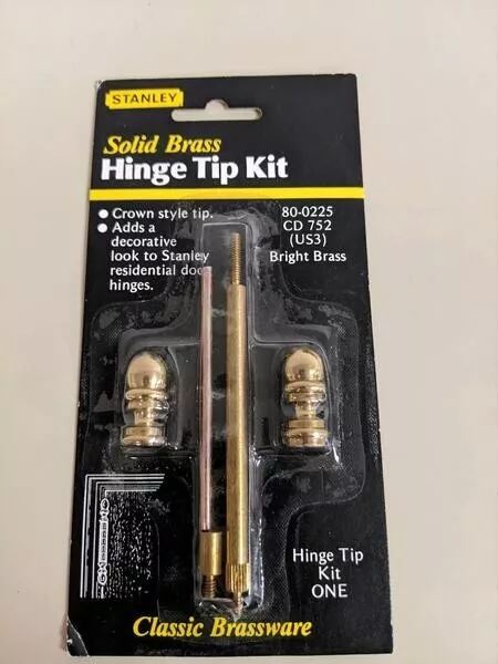 Stanley solid brass hinge tip kit