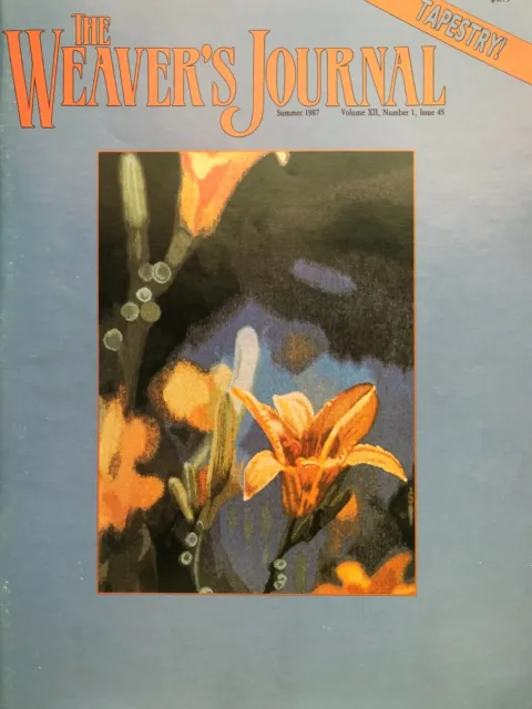 The Weaver's Journal Magazine Verano 1987 Tapiz Prendas de arte Ramah Tejedores
