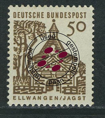 458 Bauwerke 50 Pf Ellwangen O