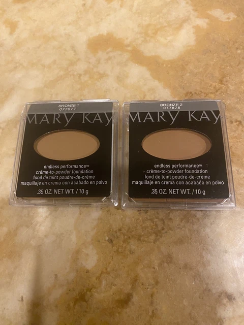 Base De Crema A Polvo De Rendimiento Infinito Mary Kay Bronce 1 Y Bronce 2