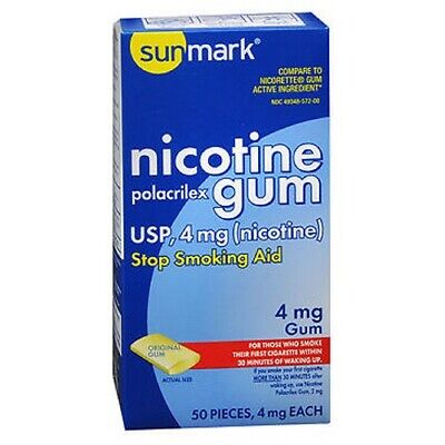 Sunmark Nicotina Polacrilex Goma Original Sabor 50 Cada