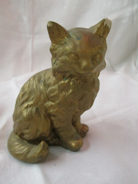 Vintage Chalkware Cat Figurine