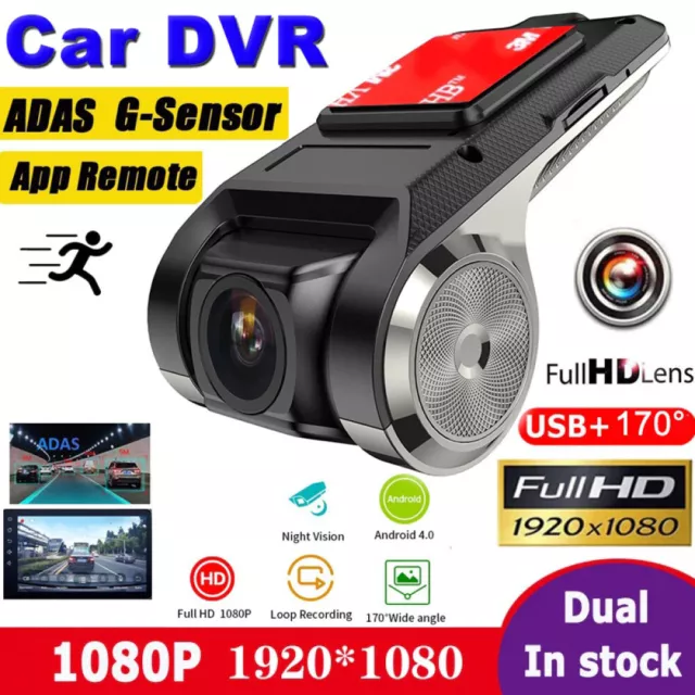 Car DVR Camera HD 1080P ADAS Video Recorder Dash Cam for Car Radio Android US