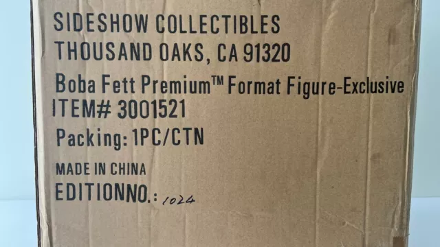Star Wars Sideshow Collectibles EXCLUSIVE BOBA FETT Premium Format - SEALED