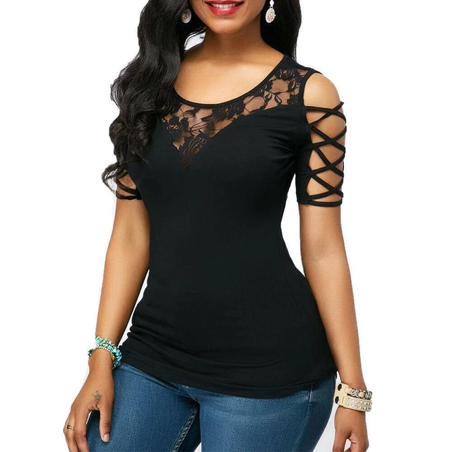 NEW BLUSA ELEGANTE Casual De Moda Camiseta Camisa Tops Para Formal