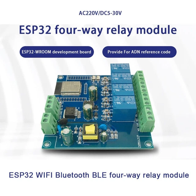 POWERFUL 4 CHANNEL Relay Module with For WROOM for AC/DC Applications £ ...
