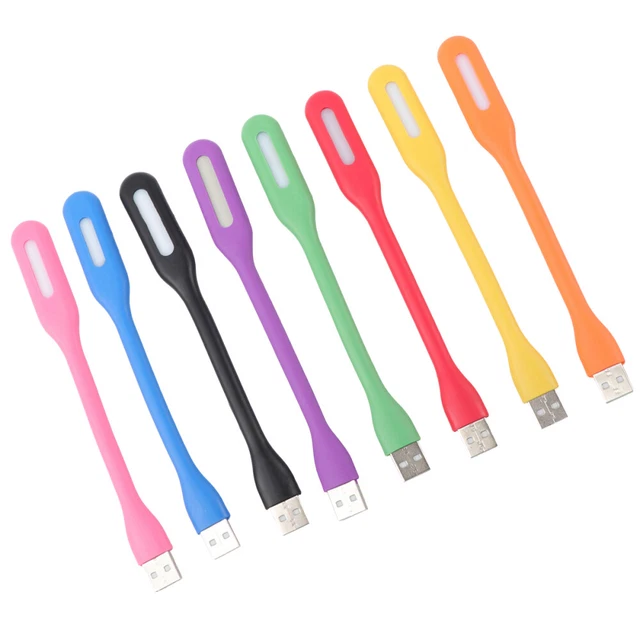 8 PCS DESK Reading USB Light Laptop Mini Computer Lamp Portable Night £