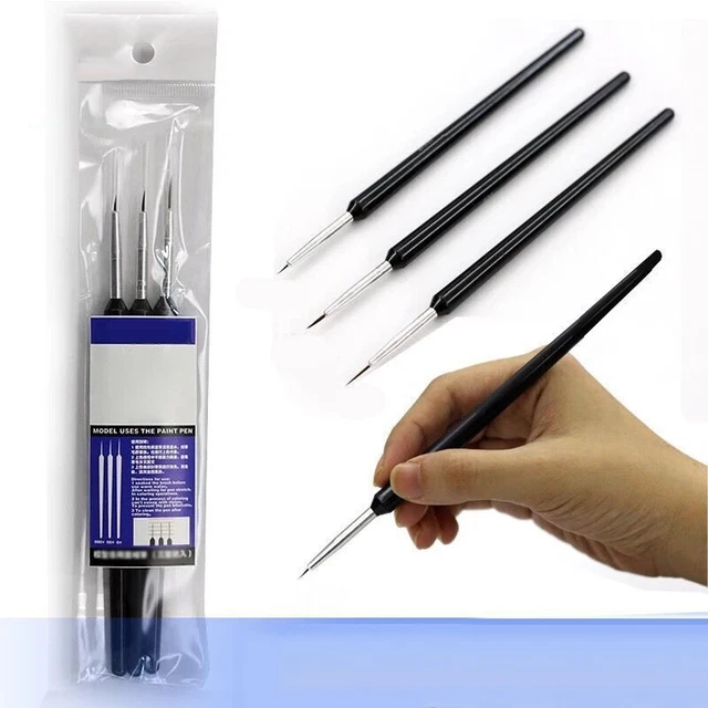 3 un. bolígrafos de dibujo agregan color artesanal microcepillo fino bolígrafo modelado práctico