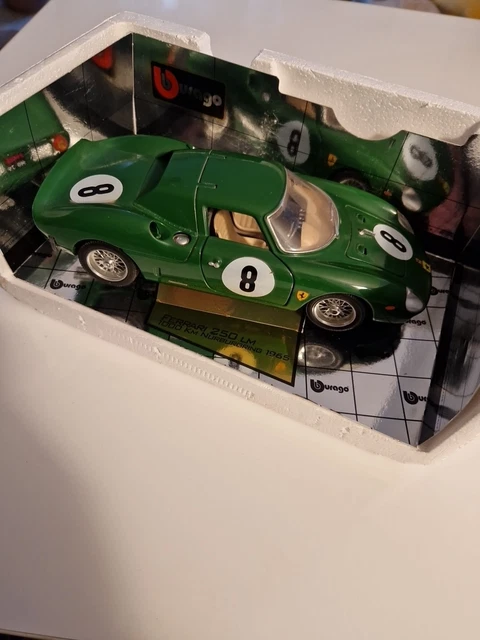 Ferrari 250 LM 1965 #29 Sebring - 1/18 Burago 3333 - Bleu - Miniature Collection