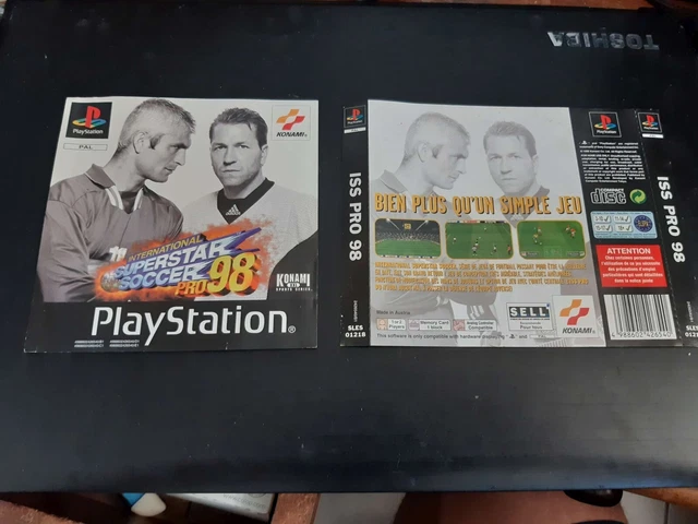 Jaquette Arrière Seule Pour Jeu PS1 ISS Pro 98 (Sony PlayStation 1) PAL