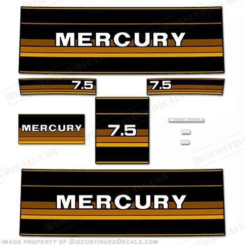 Fits Mercury 1984-1985 7.5hp Outboard Decals