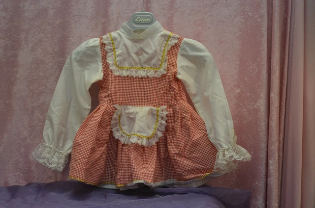 Robe Ancienne – Pour Bébé Ou Poupée, Style Vintage, Pièce Unique