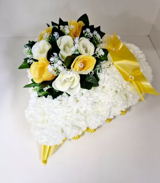 Funeral Artificial Flores Tumba Tributo Corona Corazón Mamá Hermano Hijo Nan Tía Papá