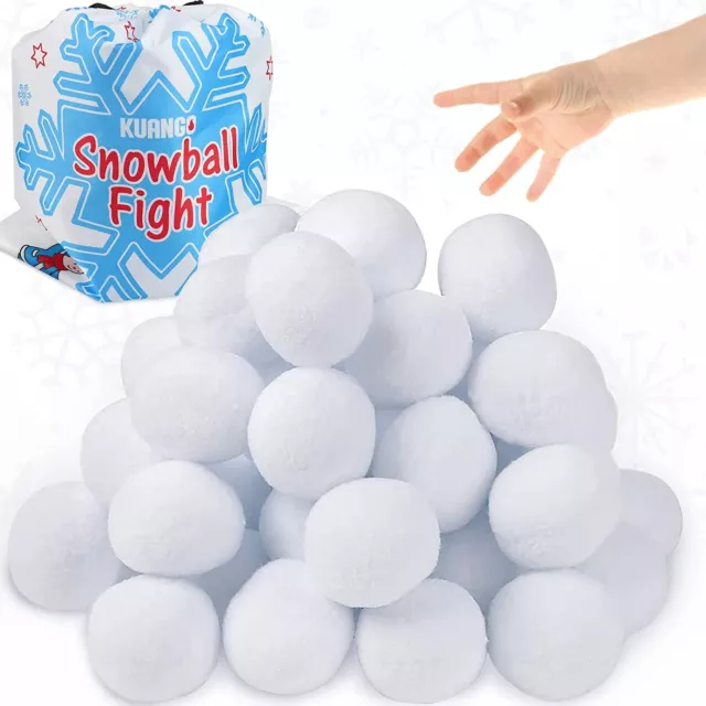 30 Pack Snowball Toys Fight for Kid, Large Size Snowball for Tossing Game Indoor