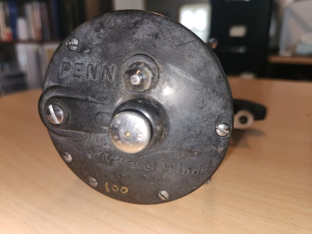 PENN 209 LEVEL Wind Reel - Made In USA - Fishing Black Chrome