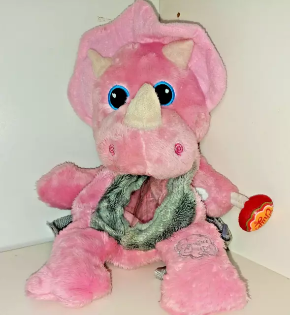 Kinder Rucksack Chupa Chups Triceratops Dino Lolli Plüsch Sammler