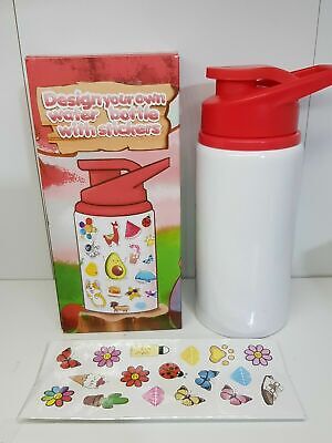 Kids Children Drinking Water Bottle Design Your Own Bottle 60+ Stickers BPA Free